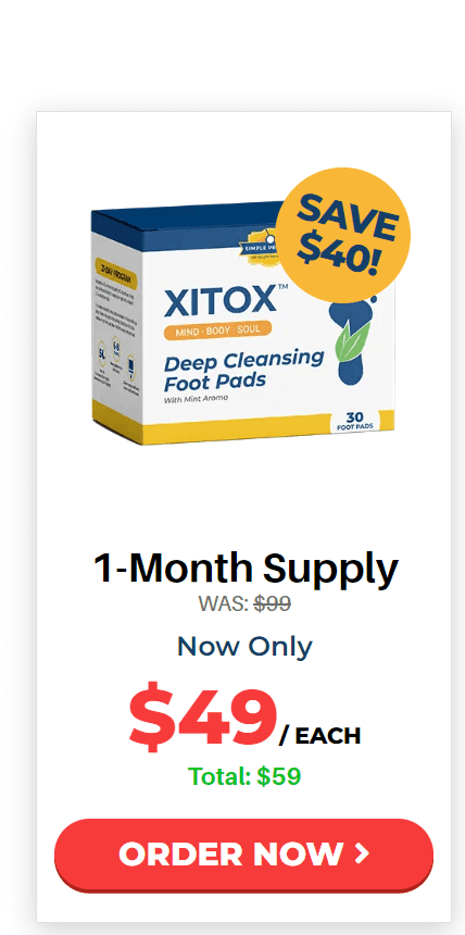  Xitox Foot Pads 1 bottle